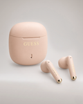 GUESS TWS SATIN EFFECT PRINTED CLASSIC LOGO PINK